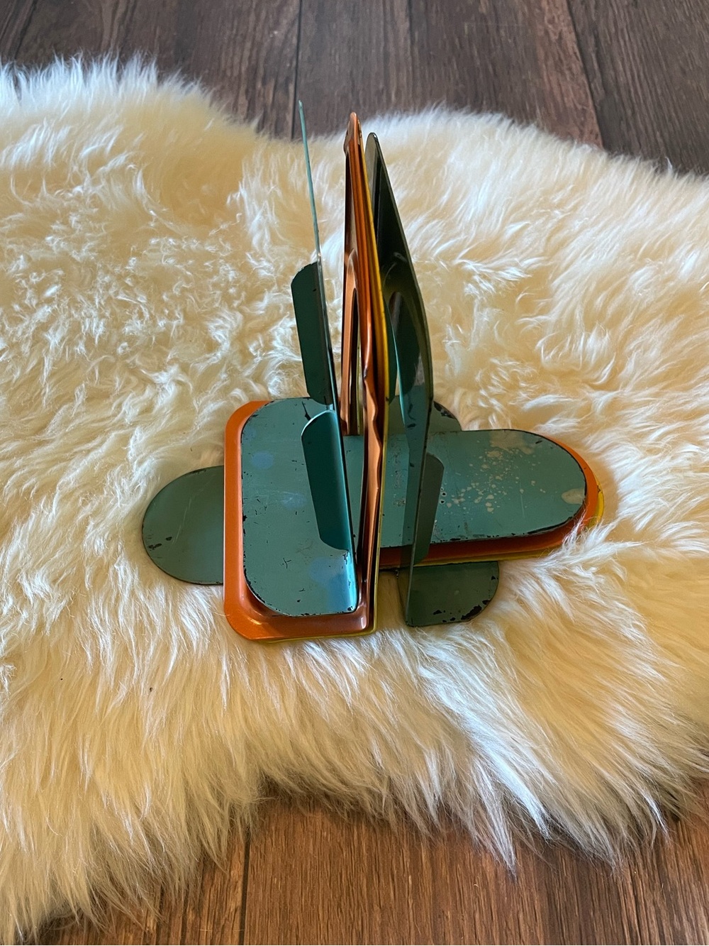 VTG Metal Industrial Bookends